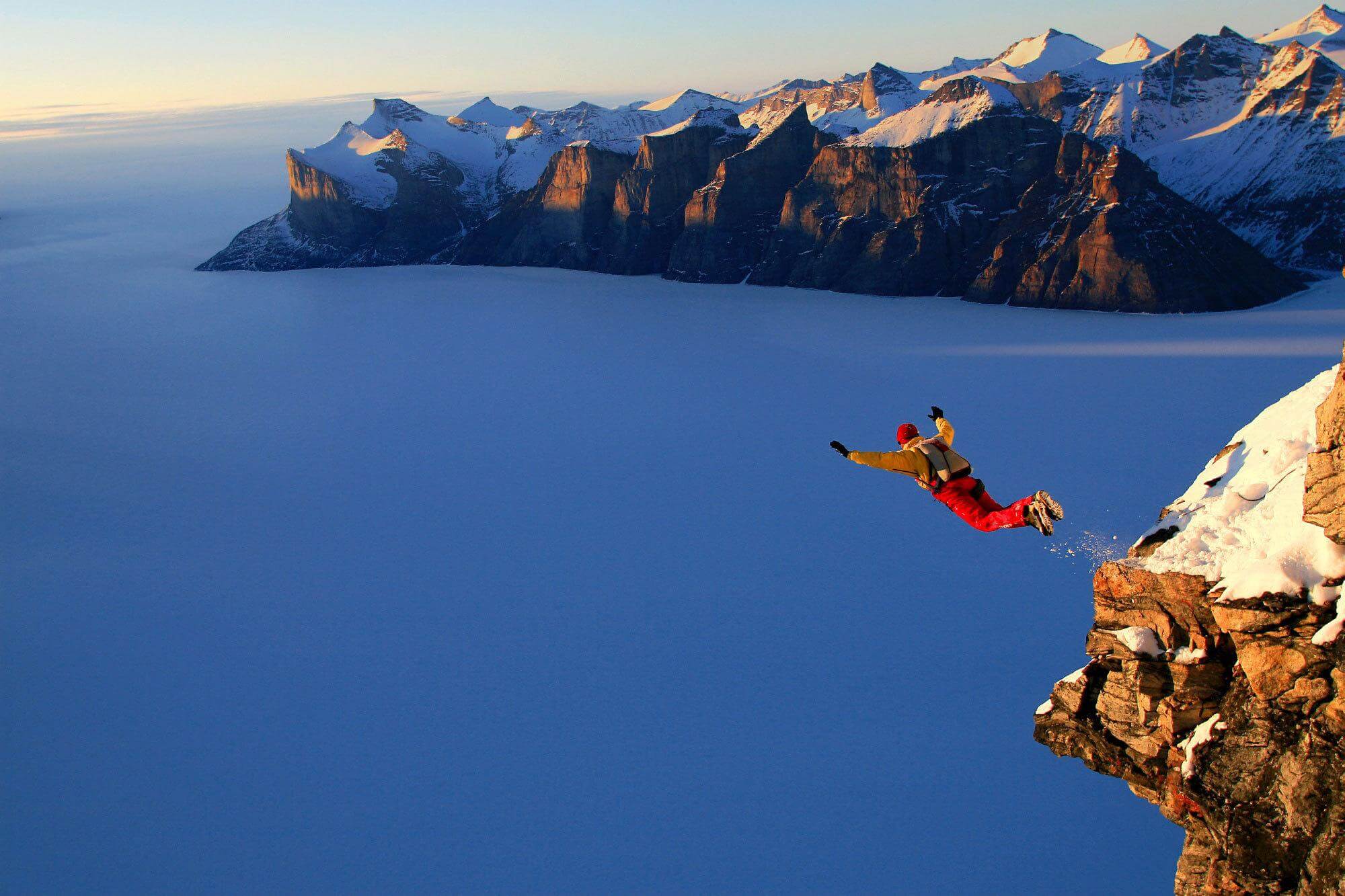 Entrepreneurship is jumping off a cliff